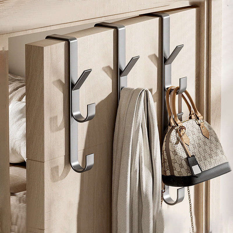 Over-the-Door Double Hook Hanger – No-Drill Space-Saving Organizer