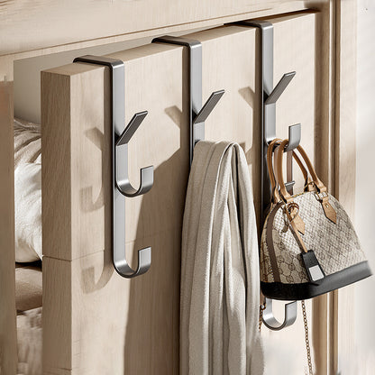 Over-the-Door Double Hook Hanger – No-Drill Space-Saving Organizer