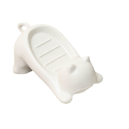 Cat-Shaped Self-Draining Soap Dish – Cute Sink Soap Holder