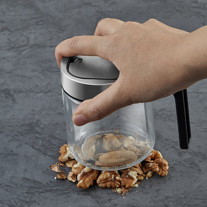 Glass Seasoning Jar with Built-In Spoon
