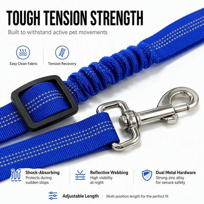 🐶🚗🐾 BUY 1 GET 1 FREE | Shock-Absorbing Pet Car Seat Belt – Safer, Smoother Rides ✨
