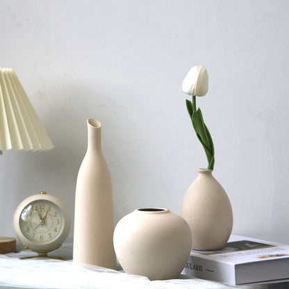 Minimalist Ceramic Bud Vase Set of 3