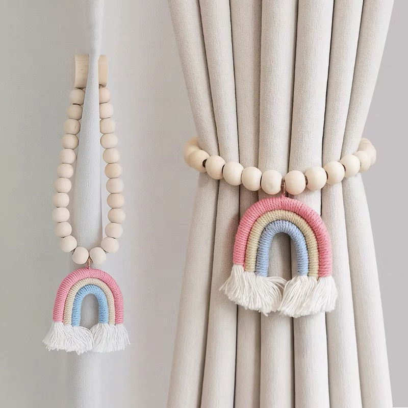 Boho Rainbow Curtain Tieback