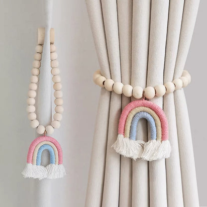 Boho Rainbow Curtain Tieback