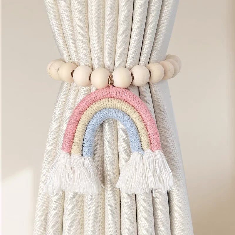 Boho Rainbow Curtain Tieback