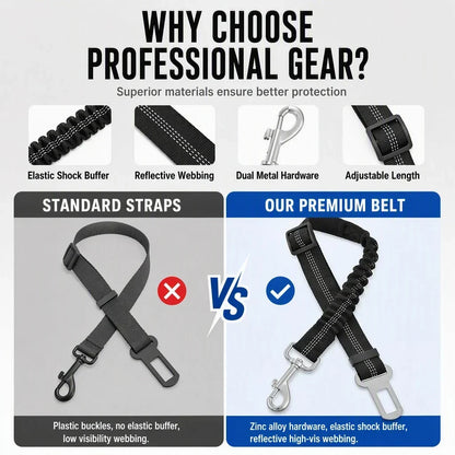 🐶🚗🐾 BUY 1 GET 1 FREE | Shock-Absorbing Pet Car Seat Belt – Safer, Smoother Rides ✨