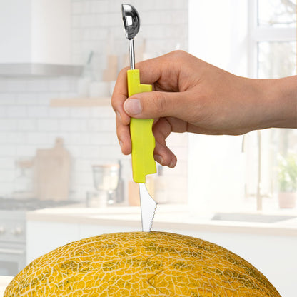 🎁 BUY 1 GET 1 FREE 🍉3-in-1 Fruit Scoop Tool – Scoop, Carve & Create Perfect Fruit Balls with Ease ✨