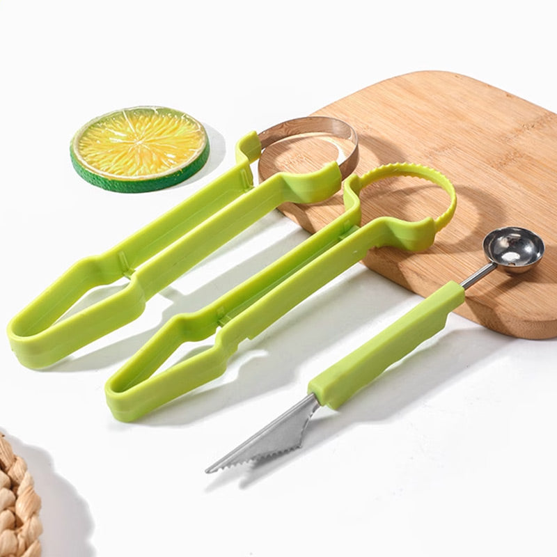 🎁 BUY 1 GET 1 FREE 🍉3-in-1 Fruit Scoop Tool – Scoop, Carve & Create Perfect Fruit Balls with Ease ✨