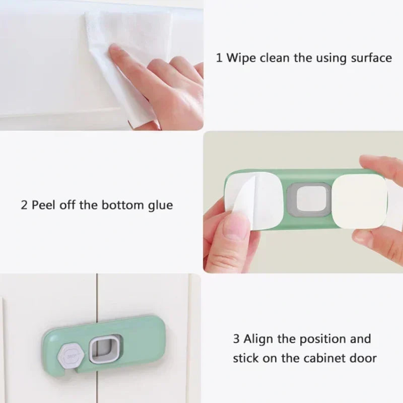 🎁 BUY 1 GET 1 FREE | Child-Proof Refrigerator Locks – Peel & Stick Safety for Fridges, Cabinets & Drawers 🏡✨