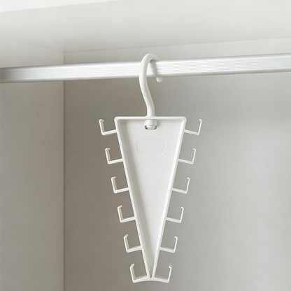 🔥 BUY 3 GET 5 FREE 👕Space-Saving Triangle Closet Organizer – 360° Rotating Multi-Use Hanger ✨