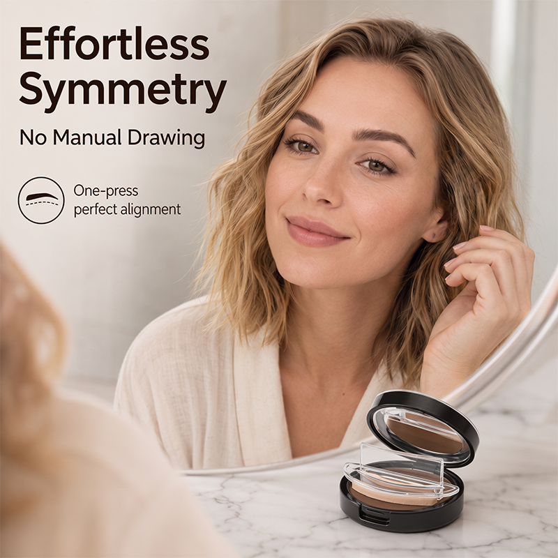 🎁 BUY 1 GET 1 FREE | Long-Lasting Eyebrow Stamp Powder – Quick, Defined & Natural-Looking Brows ✨