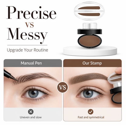 🎁 BUY 1 GET 1 FREE | Long-Lasting Eyebrow Stamp Powder – Quick, Defined & Natural-Looking Brows ✨