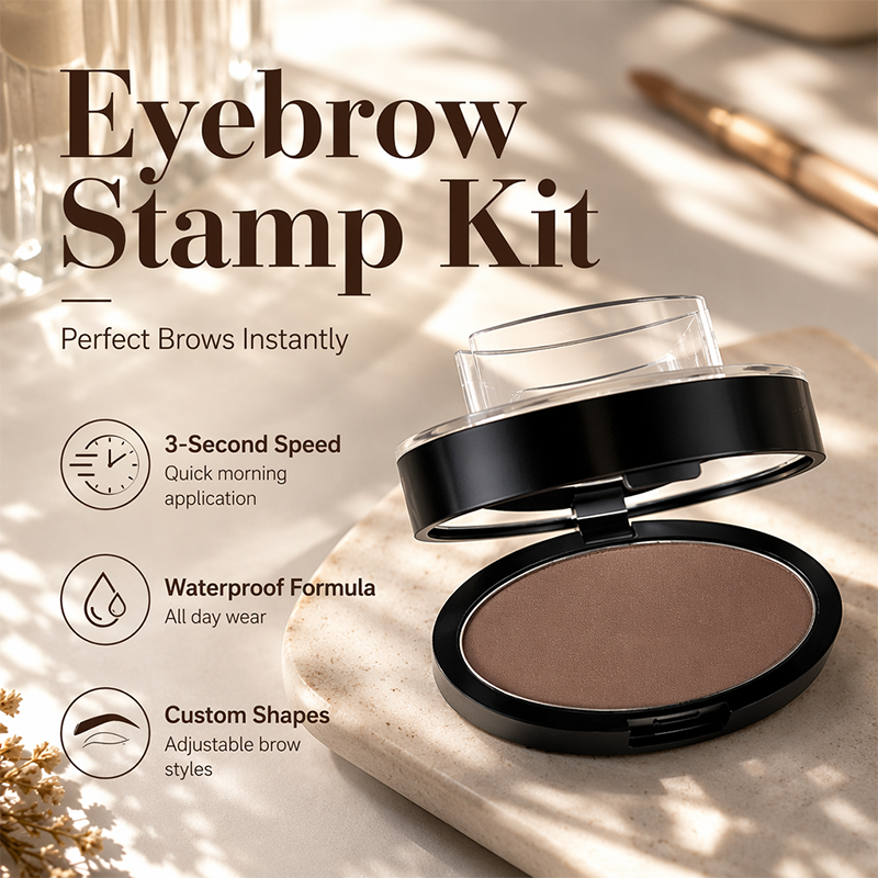 🎁 BUY 1 GET 1 FREE | Long-Lasting Eyebrow Stamp Powder – Quick, Defined & Natural-Looking Brows ✨