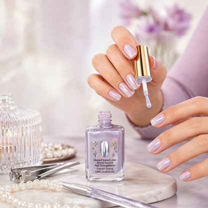 📢📢Buy 2 Get 1 Free 💜Lilac Glossy Mirror Nail Strengthener
