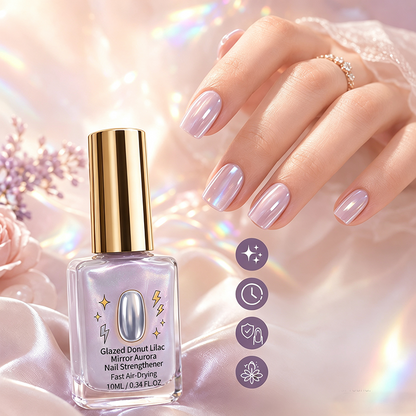📢📢Buy 2 Get 1 Free 💜Lilac Glossy Mirror Nail Strengthener