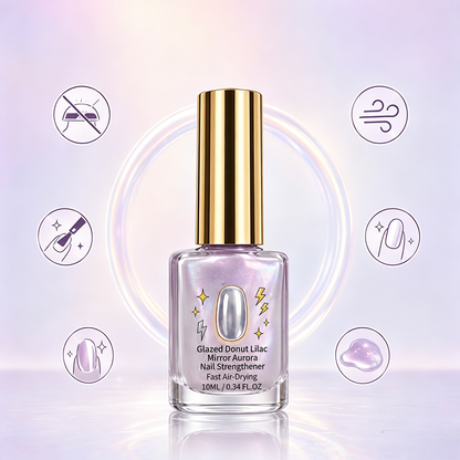 📢📢Buy 2 Get 1 Free 💜Lilac Glossy Mirror Nail Strengthener